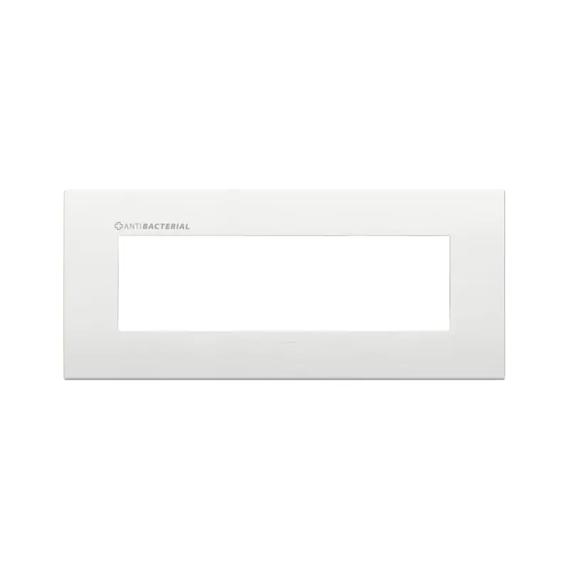 Placca Classic 7M antibatterico bianco - Vimar 19657.AB.74