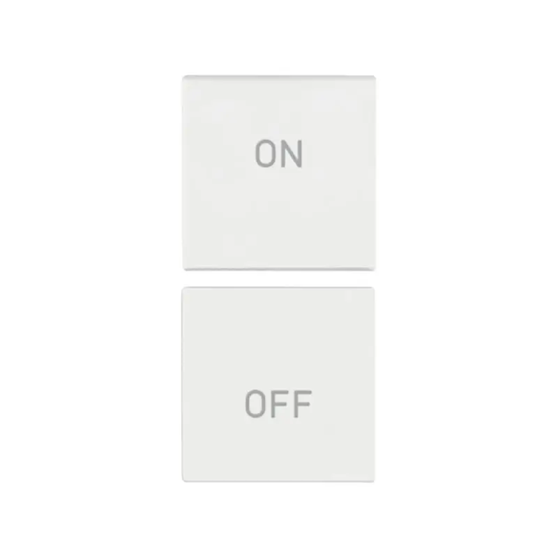 Due mezzi tasti 1M ON/OFF antibat.bianco - Vimar 19751.AB.1.B