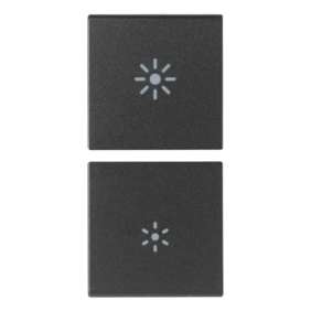 2 mezzi tasti 1M regolaz. antibat.grigio - Vimar 19751.AB.3