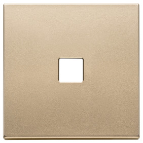 Placca 2Mx1 Flat oro satinato - Vimar 22682.1.88