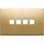 Placca 4Mx4 Flat oro - Vimar 22684.4.82