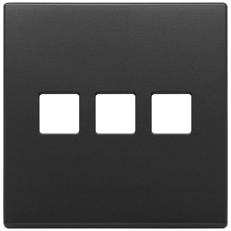 Placca 3Mx3 BS Flat grigio antracite - Vimar 22685.3.03