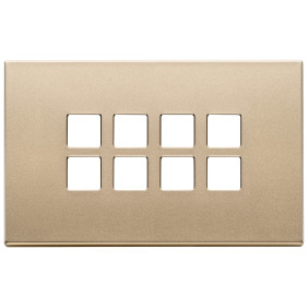 Placca 4Mx8 Flat oro satinato - Vimar 22694.88