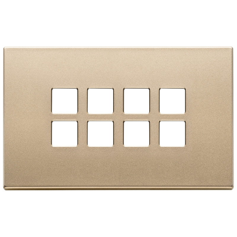 Placca 4Mx8 Flat oro satinato - Vimar 22694.88