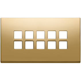 Placca 5Mx10 BS Flat oro - Vimar 22699.82