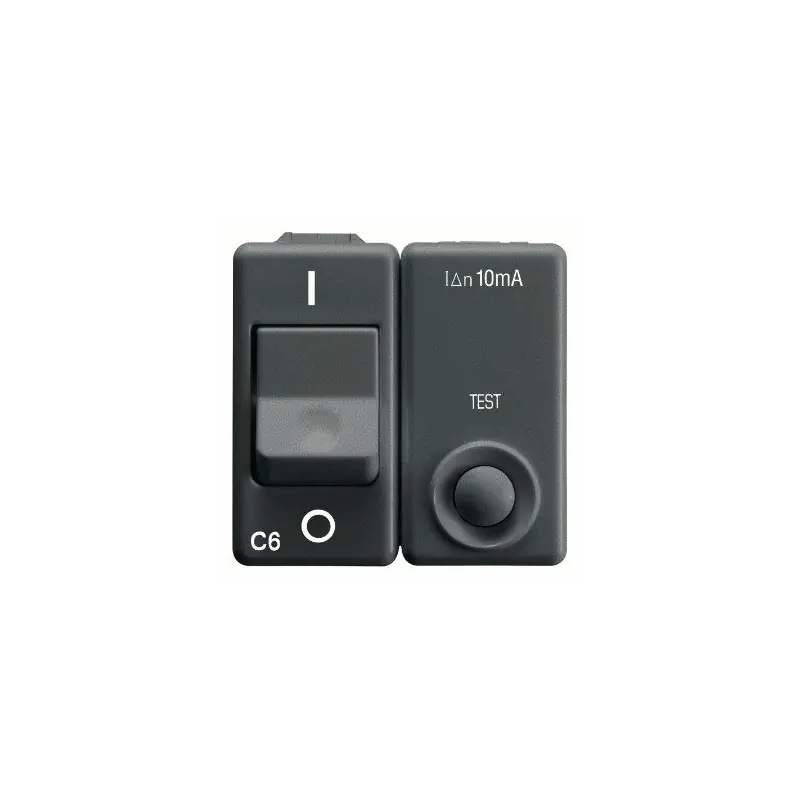 I.D.MAG.1P+N C6 IDN 10MA 230V 3KA SY/BK - Gewiss GW21437