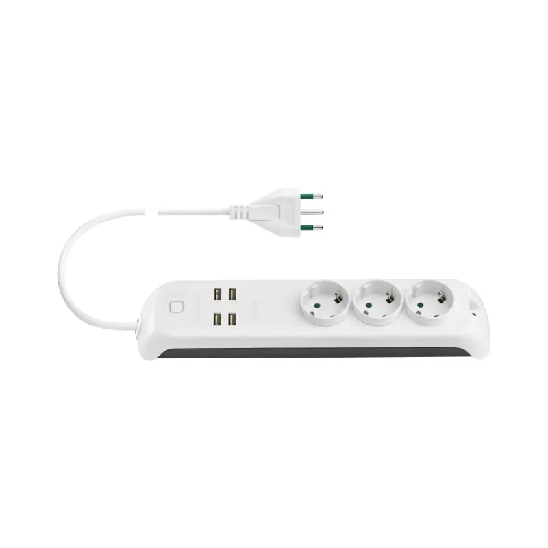 Presa mult. 16A 3schuko+4USB+int. + WiFi - Vimar 00447.CC.B