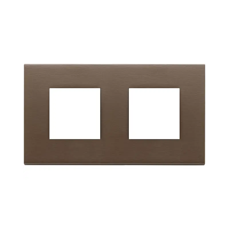 Placca 4M (2+2)int71 bronzo scuro spazz. - Vimar 22643.12