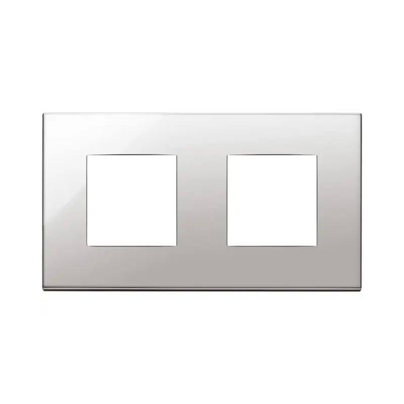 Placca 4M (2+2)int71 nichel - Vimar 22643.81