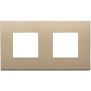 Placca 4M (2+2)int71 oro satinato - Vimar 22643.88