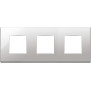Placca 6M (2+2+2)int71 nichel - Vimar 22644.81