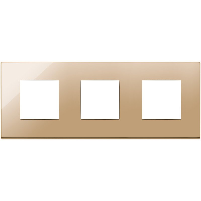 Placca 6M (2+2+2)int71 oro - Vimar 22644.82