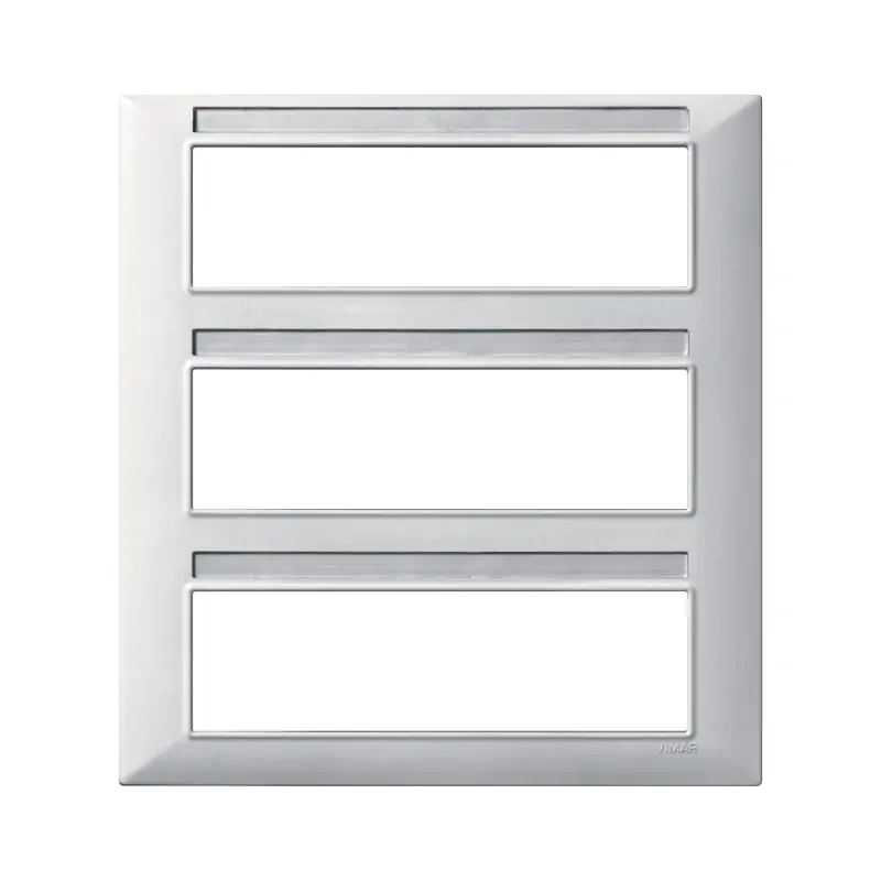 Placca 21M tecnopolimero Silver - Vimar 14691.27