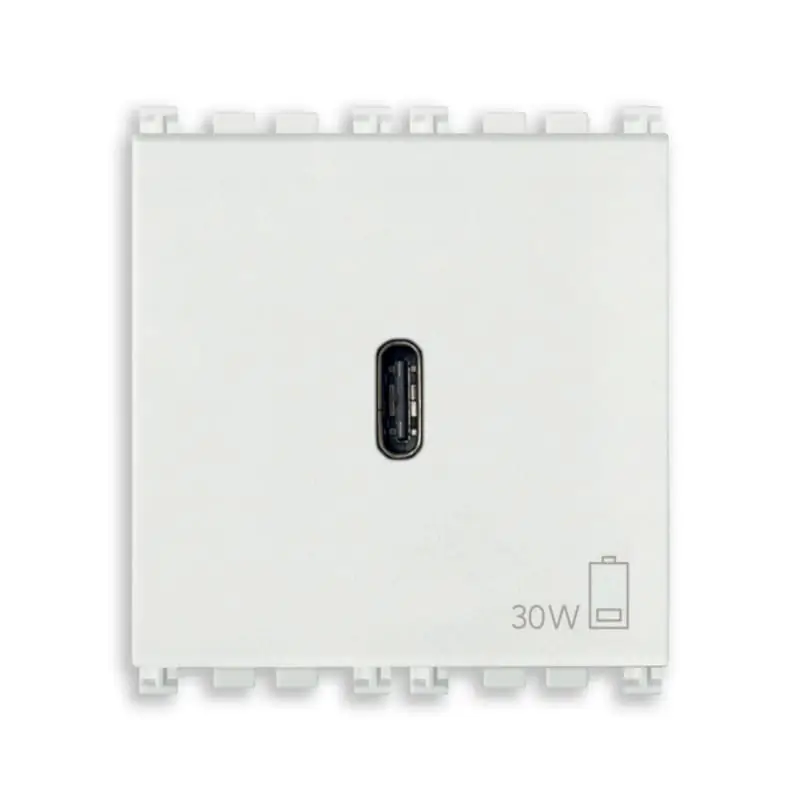 Alimentatore USB C PD 30W bianco - Vimar 19298.B