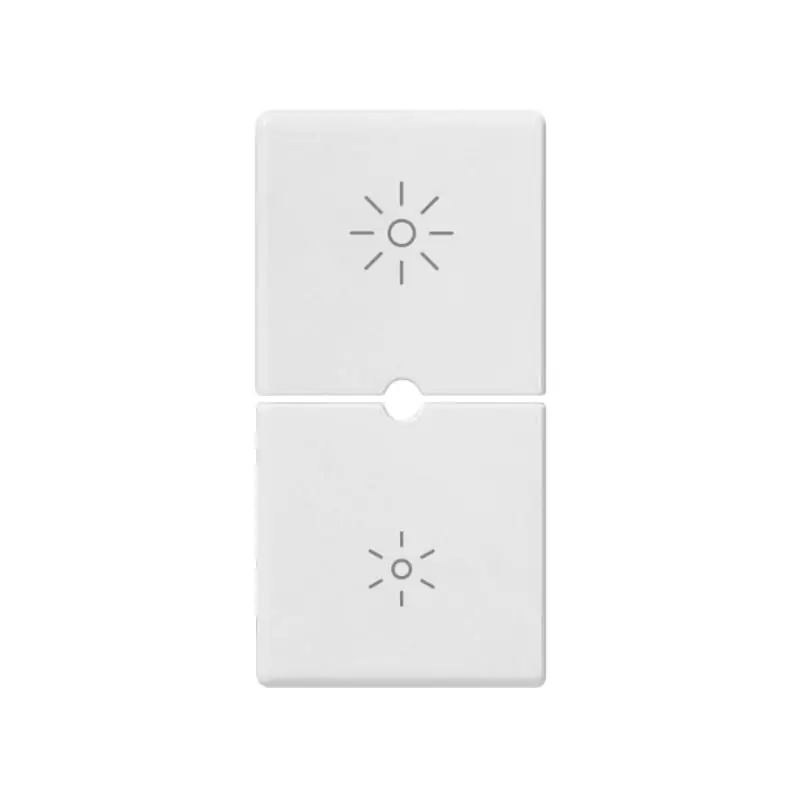Due mezzi tasti 1M dimmer bianco - Vimar 14755.3