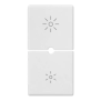 Due mezzi tasti 1M dimmer bianco - Vimar 14755.3