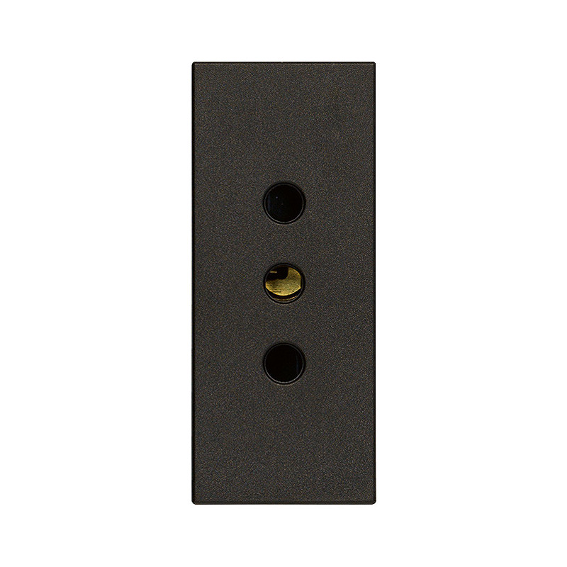 Presa 2P+T 10A P11 nero - Vimar 30201.G