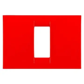 PLACCA 1P ROSSO GERANIO SYSTEM VIRNA - Gewiss GW22121