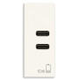 Alimentatore USB C+C 5V 3A bianco - Vimar 30292.CCB