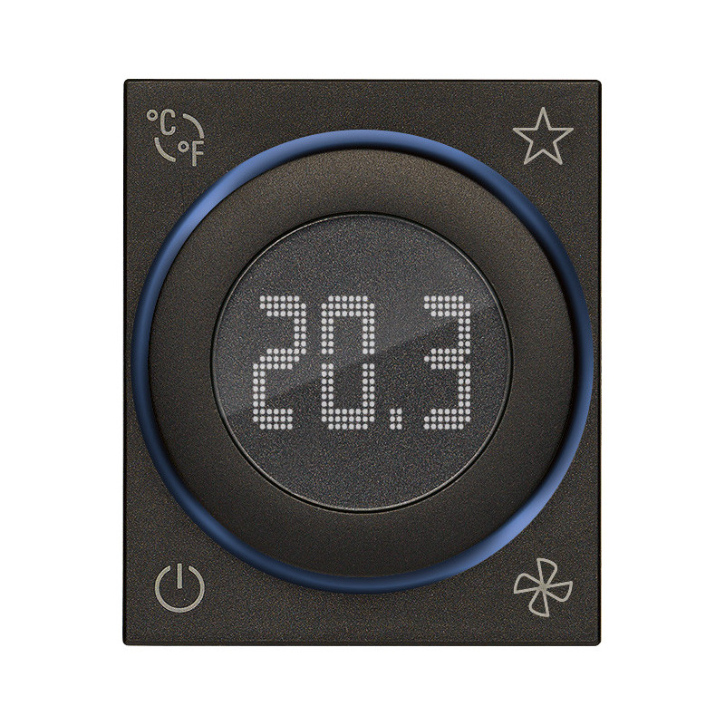 Termostato rotella KNX 2M nero - Vimar 30571.G