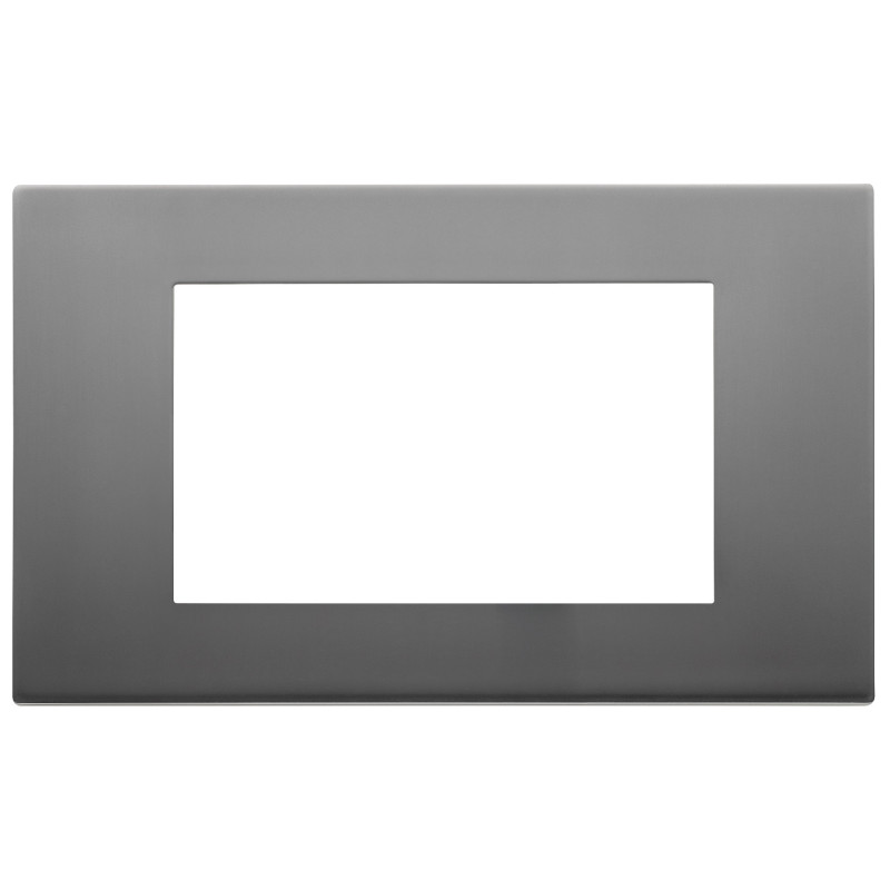 Placca 4M inox satinato - Vimar 30654.72