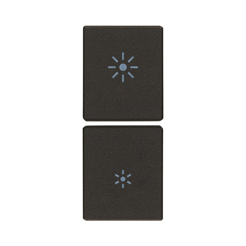 Due mezzi tasti 1M dimmer nero - Vimar 31480.RG
