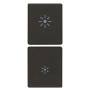 Due mezzi tasti 1M dimmer nero - Vimar 31480.RG