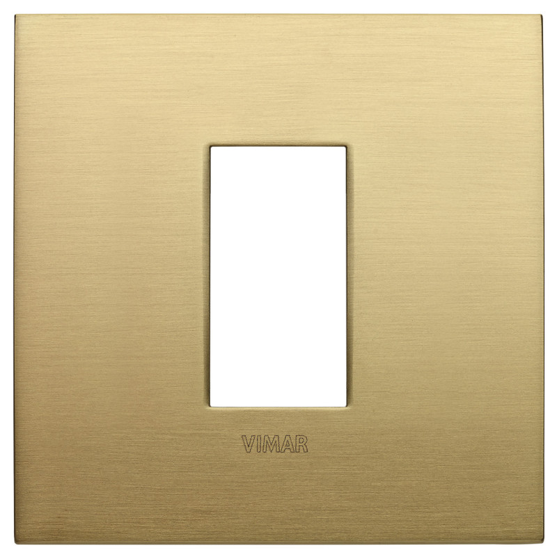 Placca Classic 1M ottone spazzolato - Vimar 19641.12.01