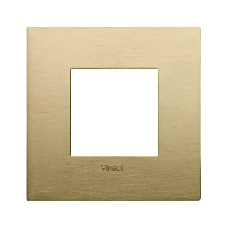 Placca Classic 2M ottone spazzolato - Vimar 19642.12.01