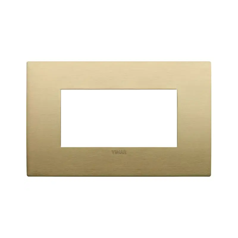 Placca Classic 4M ottone spazzolato - Vimar 19654.12.01