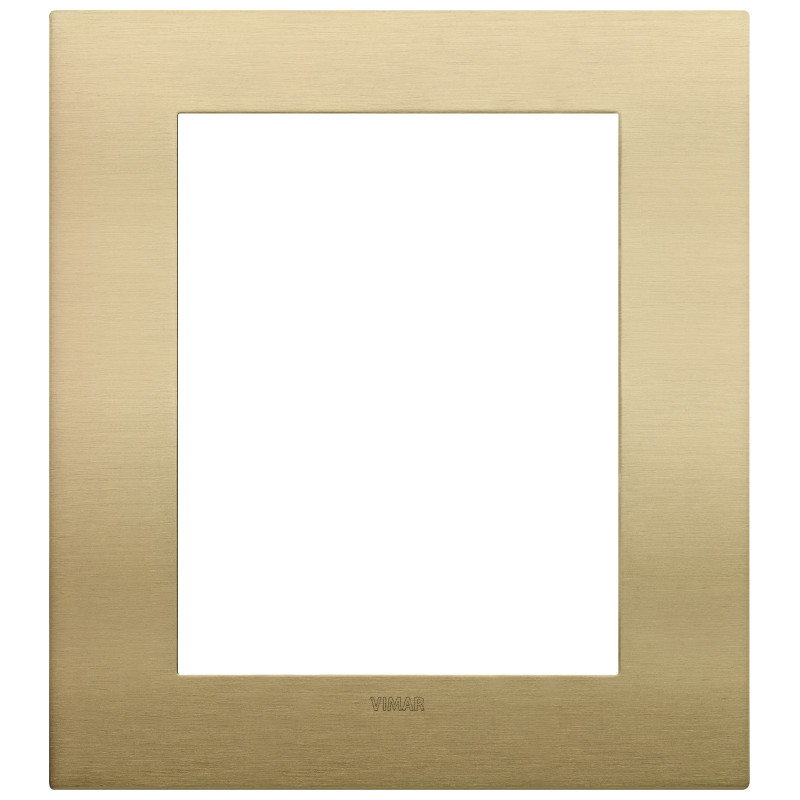 Placca Classic 8M ottone spazzolato - Vimar 19668.12.01