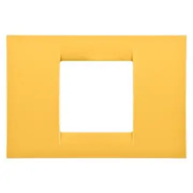 PLACCA 2P GIALLO MAIS SYSTEM VIRNA - Gewiss GW22182