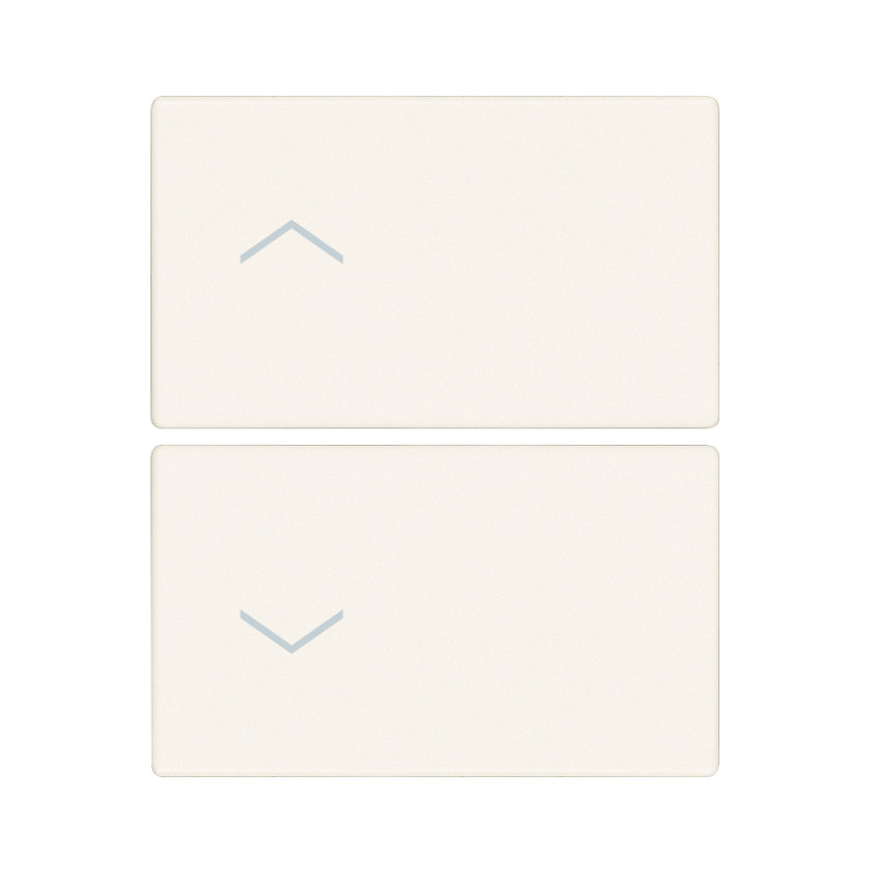 Due mezzi tasti 2M simboli frecce bianco - Vimar 31480.2FB