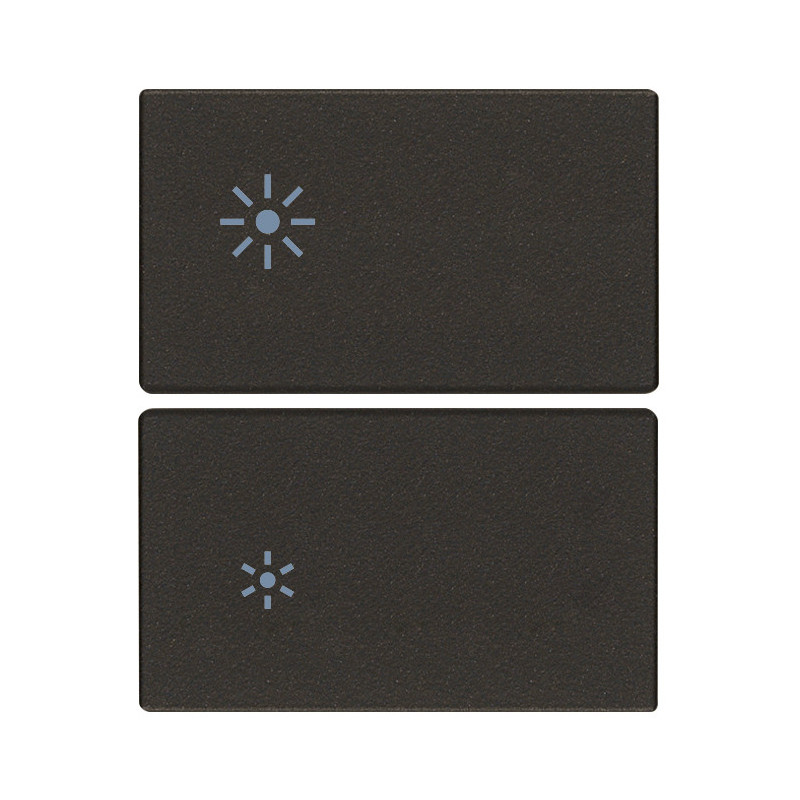Due mezzi tasti 2M dimmer nero - Vimar 31480.2RG