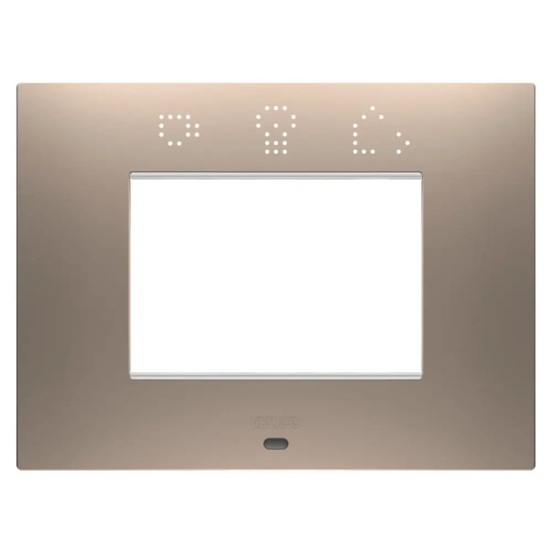 PLACCA EGO SMART 3P BRONZO CHIARO - Gewiss GW16003SBR