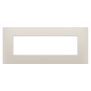 PLACCA EGO 7P NATURAL BEIGE - Gewiss GW16007NB