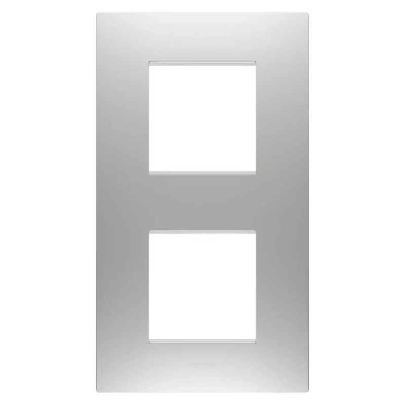 PLACCA EGO INT.2+2P V MAGNETIC GRAY - Gewiss GW16024GR