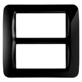 PLACCA 8 POS.NERO TONER TOP SYSTEM - Gewiss GW22517