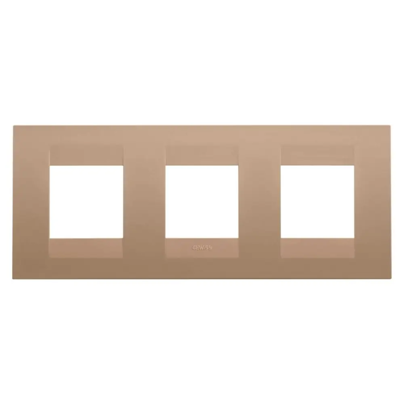 PLACCA GEO INT.2+2+2P O RAME CHIARO - Gewiss GW16426VX