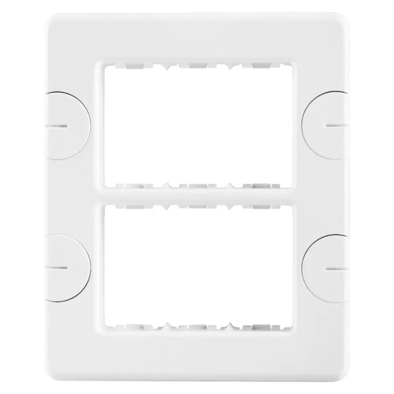 PLACCA 6 POS.BIANCO COMPACT - Gewiss GW24005