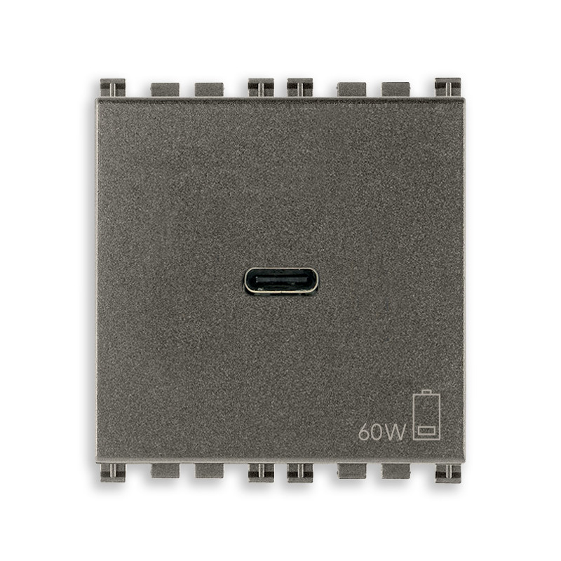 Alimentatore USB C 60W PD Metal - Vimar 19298.60.M