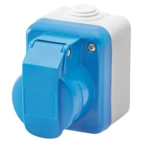 PRESA IEC309 2P+T 16A 220V IP44 PARETE - Gewiss GW26222