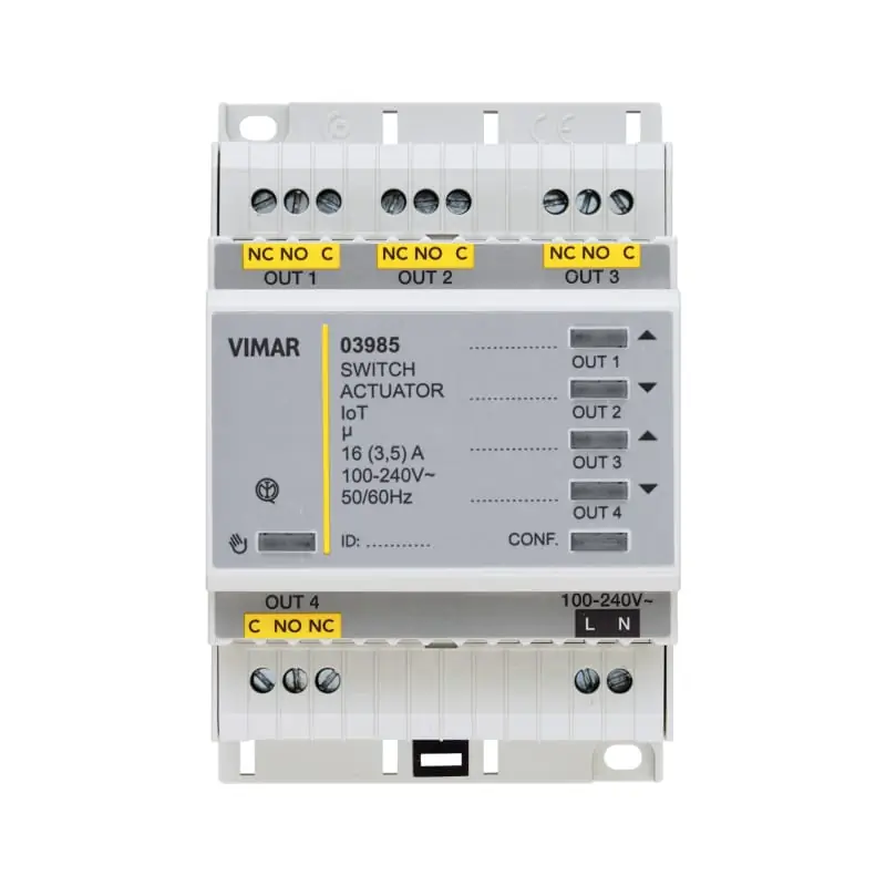 Attuatore multif. 4out rel? connesso IoT - Vimar 03985