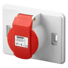 PRESA IEC309 3P+T 16A 380V IP44 INCASSO - Gewiss GW26421