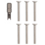 Kit 6 viti + chiave Pixel Up inox - Vimar R120