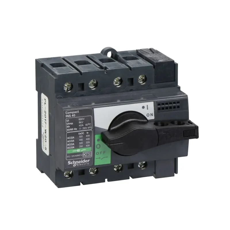 INS40 4P manopola nera - SCHNEIDER 28901