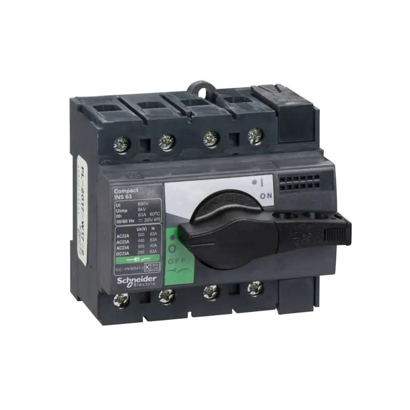 INS63 4P manopola nera - SCHNEIDER 28903