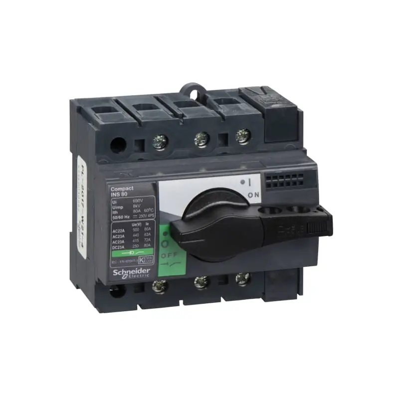 INS80 3P manopola nera - SCHNEIDER 28904