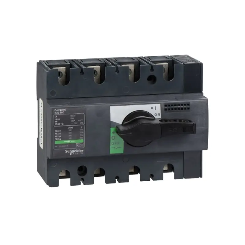 INS100 4P manopola nera - SCHNEIDER 28909