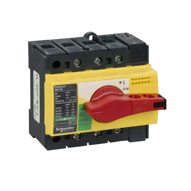 INS63 3P manopola rossa - SCHNEIDER 28918